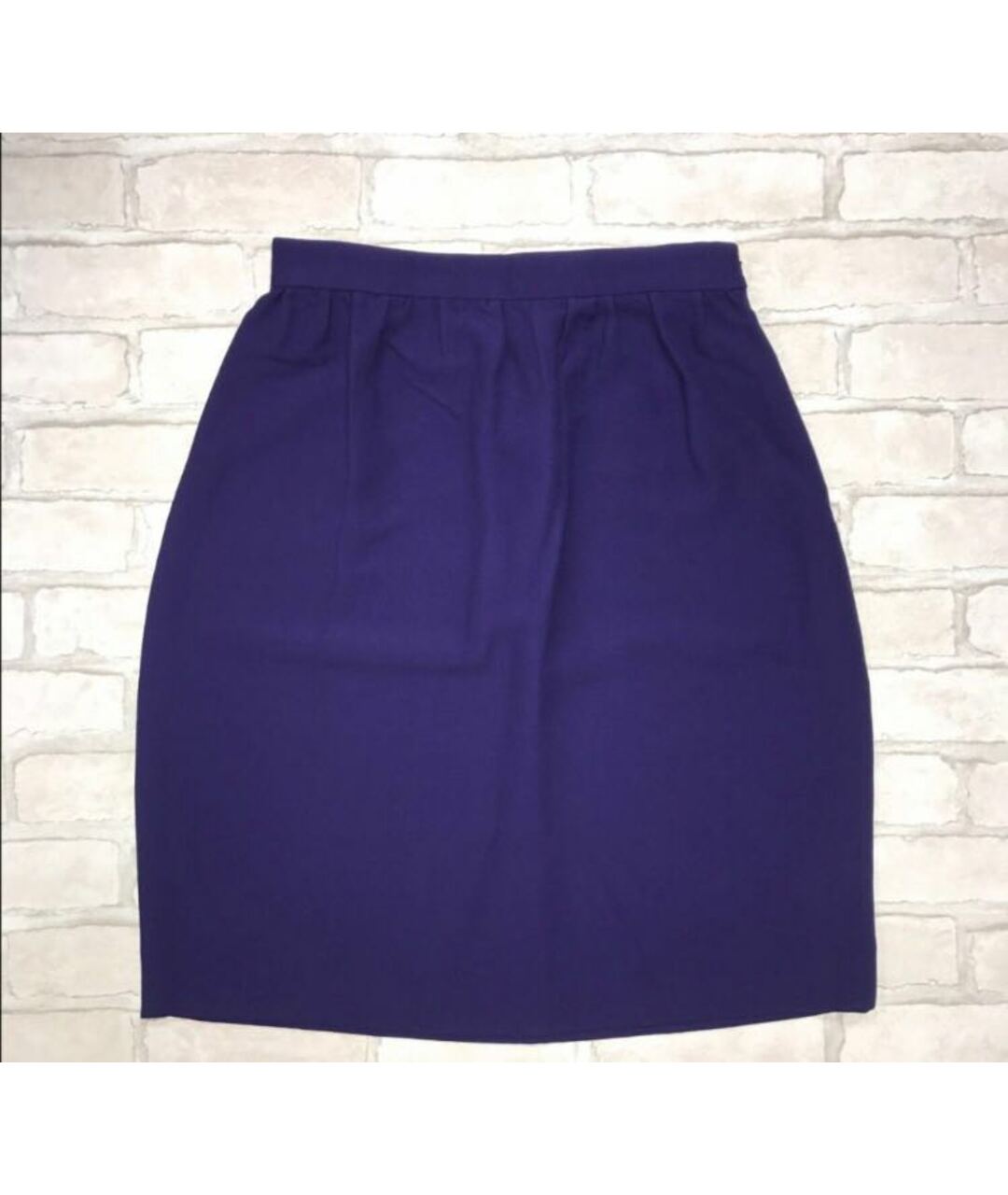 MIU MIU Фиолетовая полиэстеровая юбка миди, фото 4