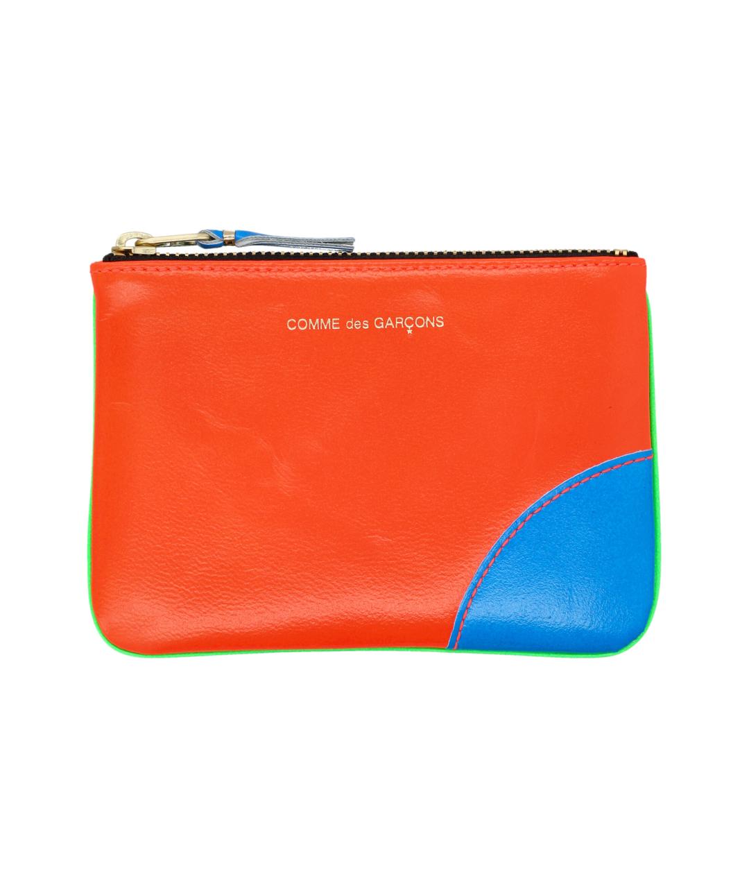 COMME DES GARÇONS WALLET Оранжевый кожаный кошелек, фото 1