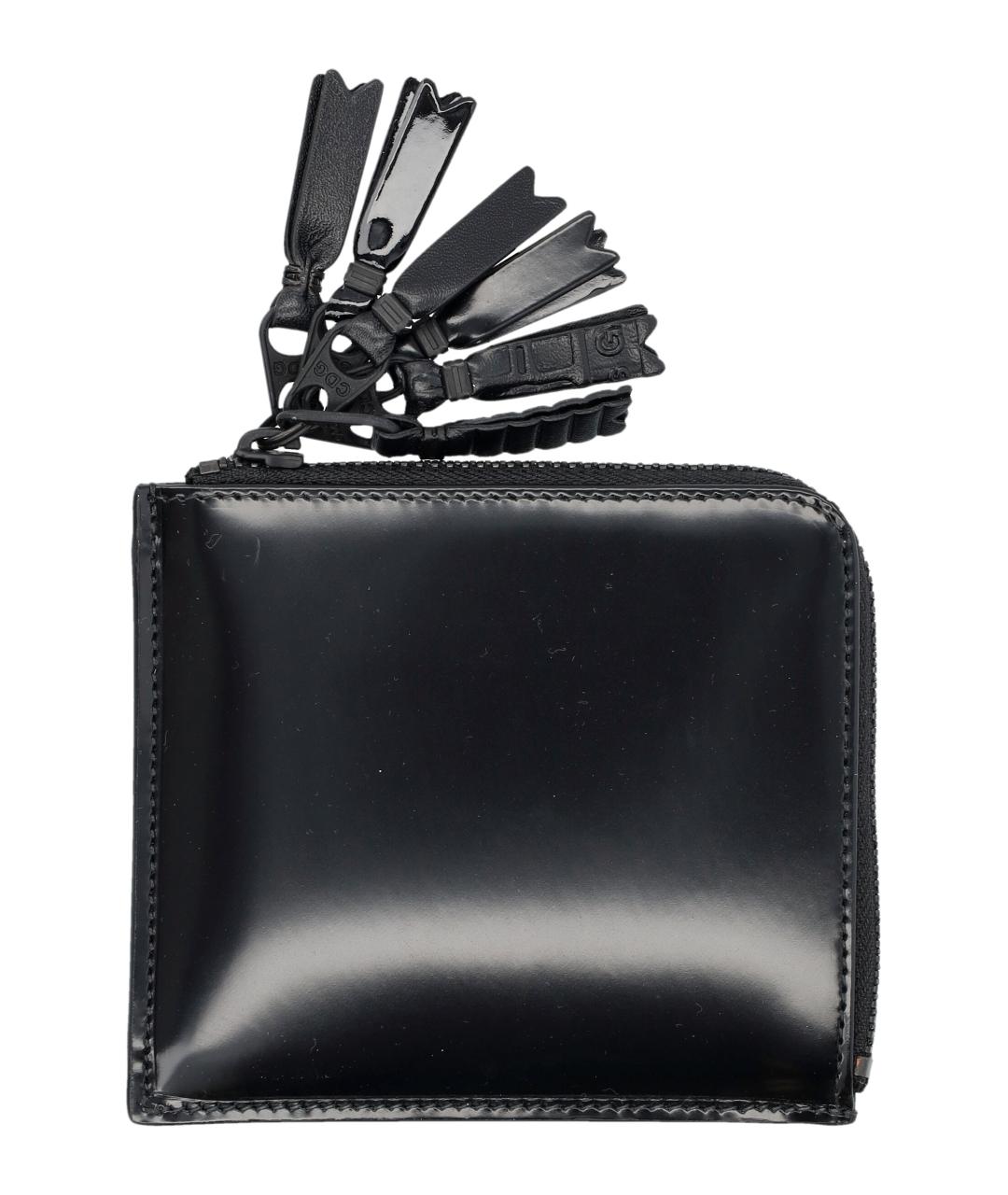 COMME DES GARÇONS WALLET Черный кожаный кошелек, фото 1