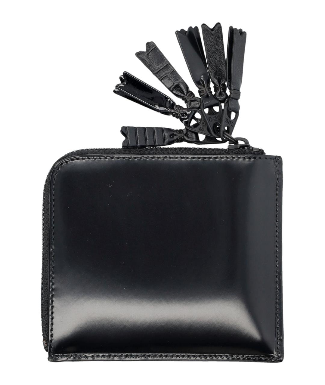 COMME DES GARÇONS WALLET Черный кожаный кошелек, фото 2