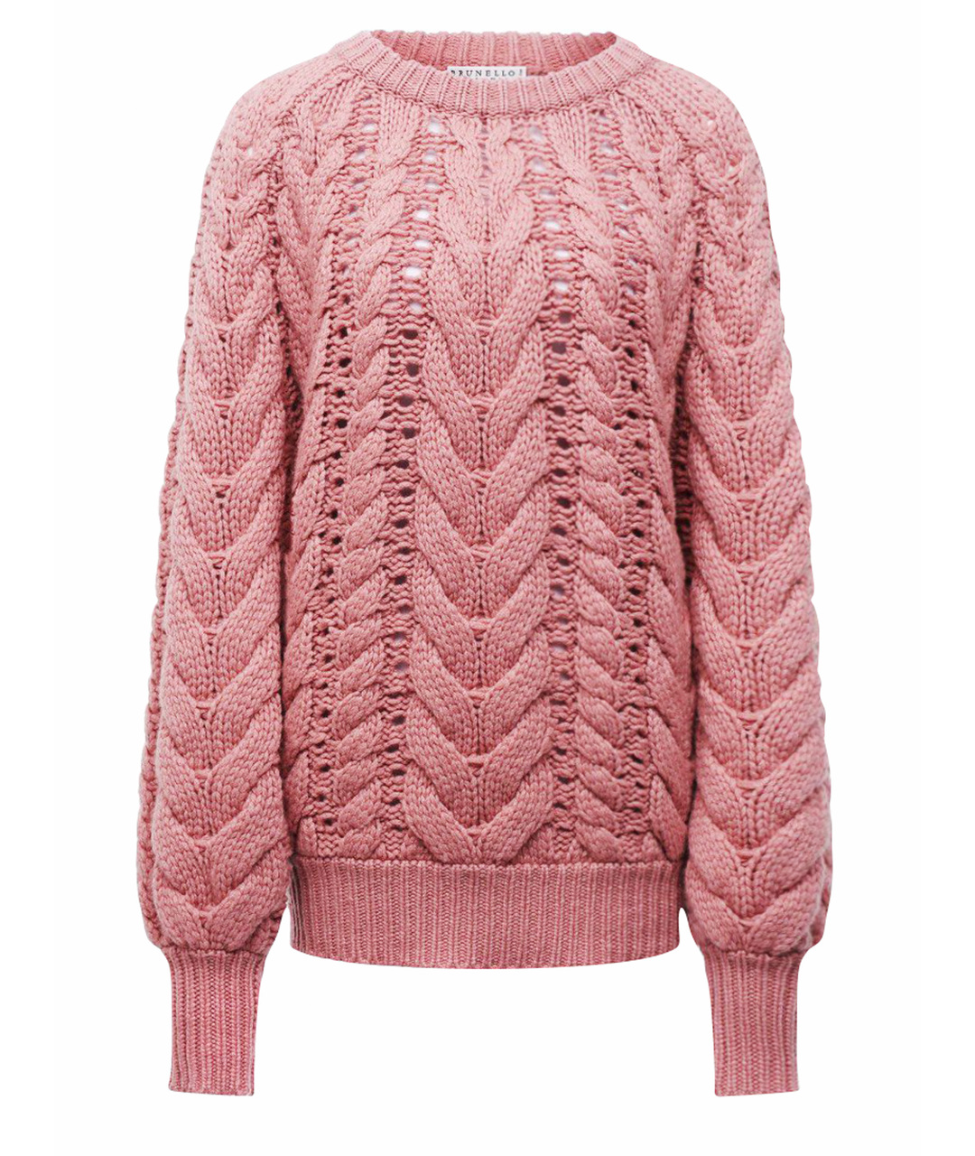 BRUNELLO CUCINELLI Розовый кашемировый джемпер / свитер, фото 1