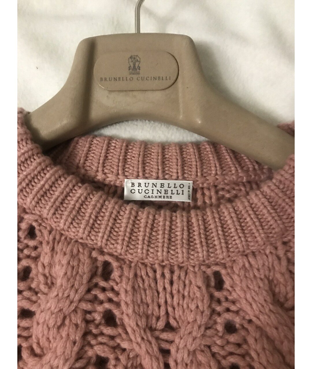 BRUNELLO CUCINELLI Розовый кашемировый джемпер / свитер, фото 5