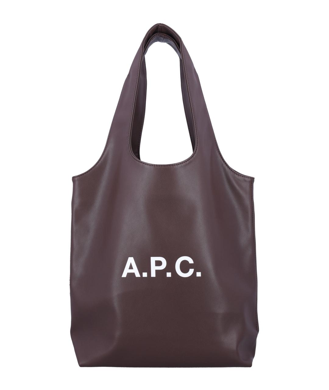 A.P.C. Коричневая сумка тоут, фото 1