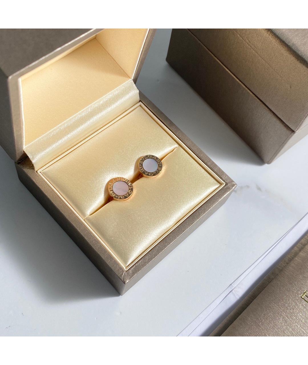 BVLGARI Золотые серьги из розового золота, фото 2