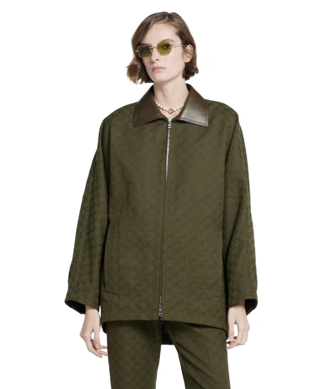 GUCCI Хаки куртка, фото 3