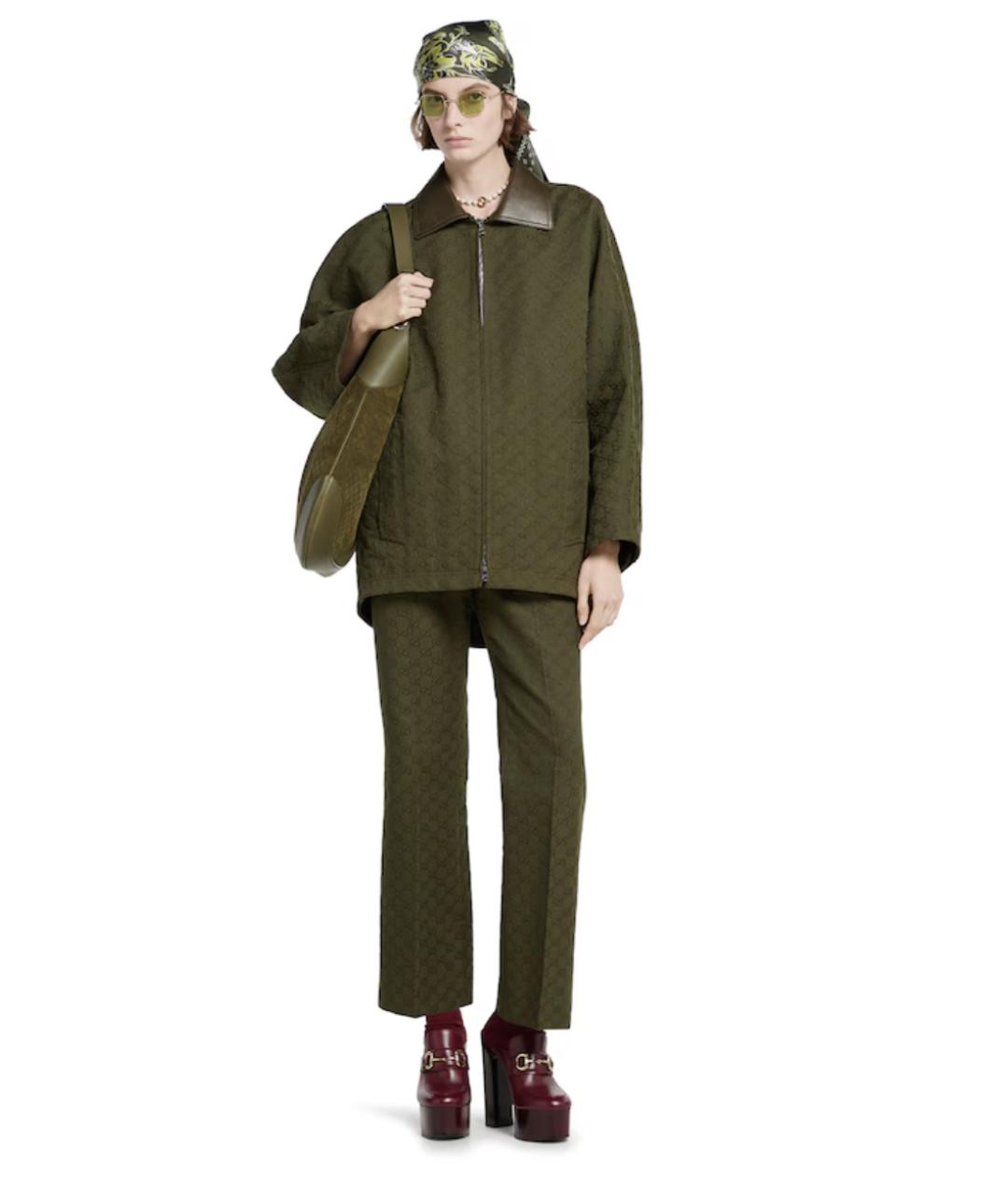 GUCCI Хаки куртка, фото 2