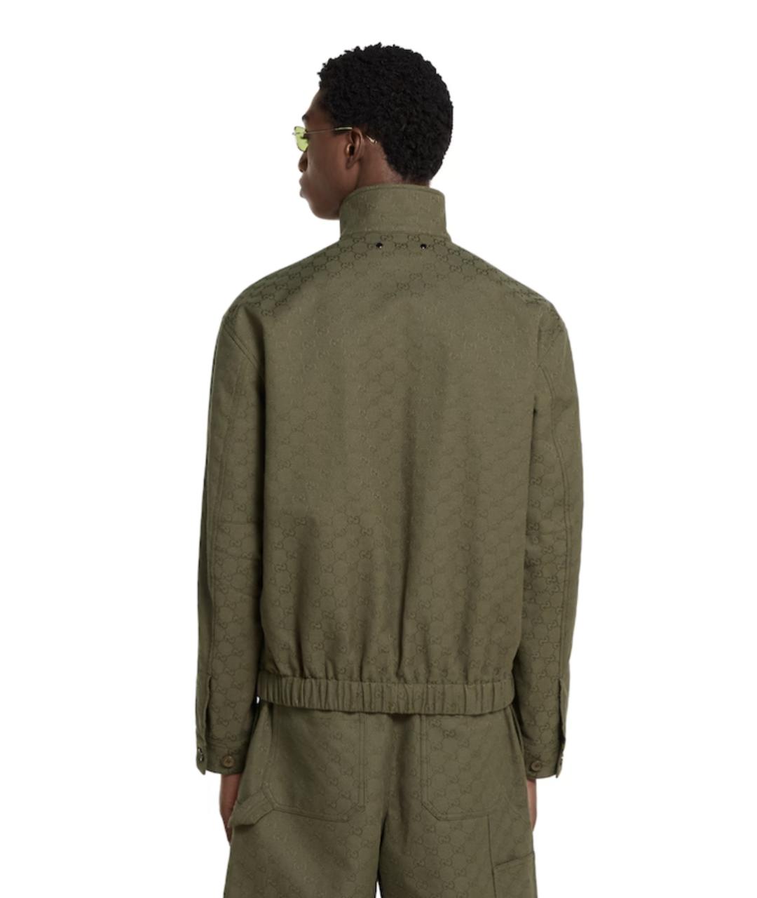 GUCCI Хаки куртка, фото 3