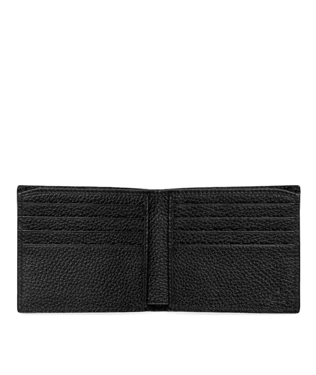 GUCCI Черный кожаный кошелек, фото 5