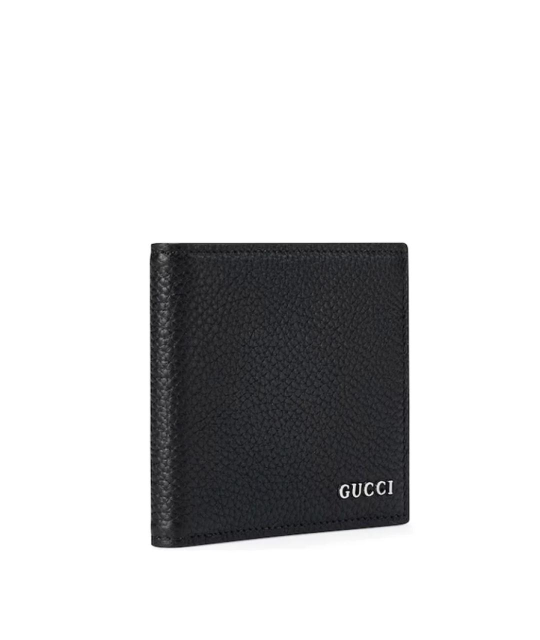 GUCCI Черный кожаный кошелек, фото 4