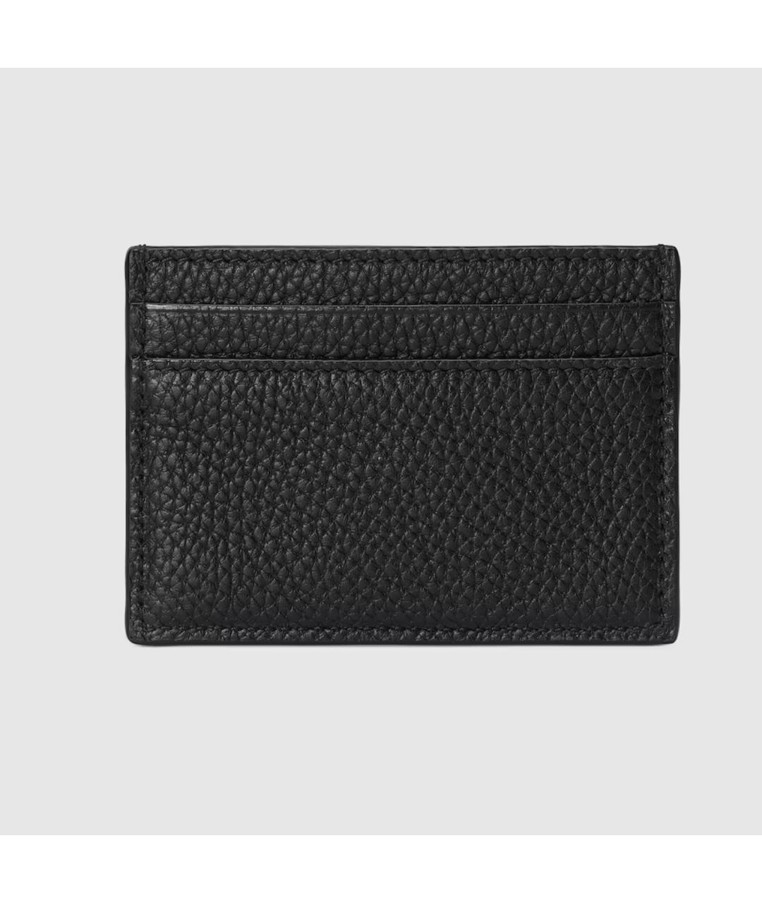 GUCCI Черный кожаный кардхолдер, фото 2