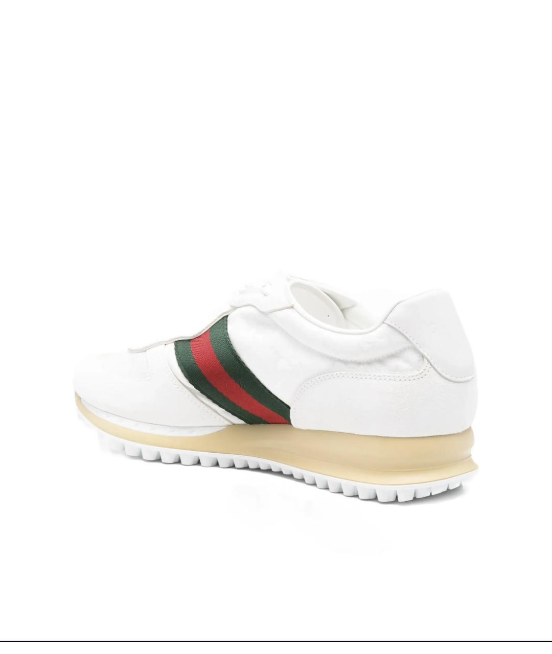 GUCCI Белые низкие кроссовки / кеды, фото 3