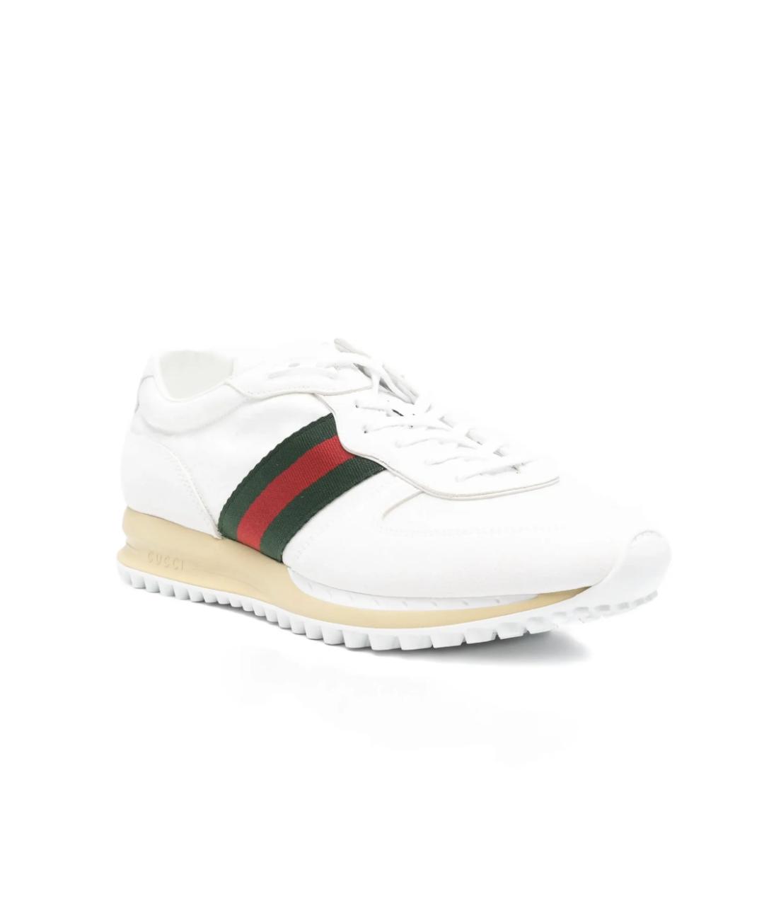 GUCCI Белые низкие кроссовки / кеды, фото 2