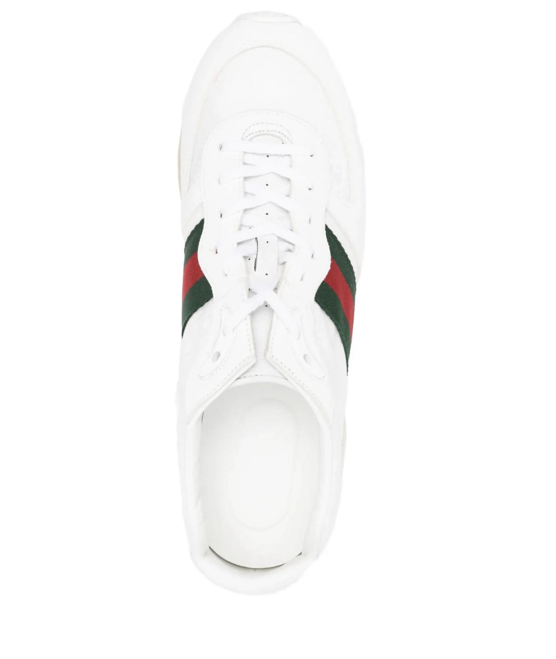 GUCCI Белые низкие кроссовки / кеды, фото 4