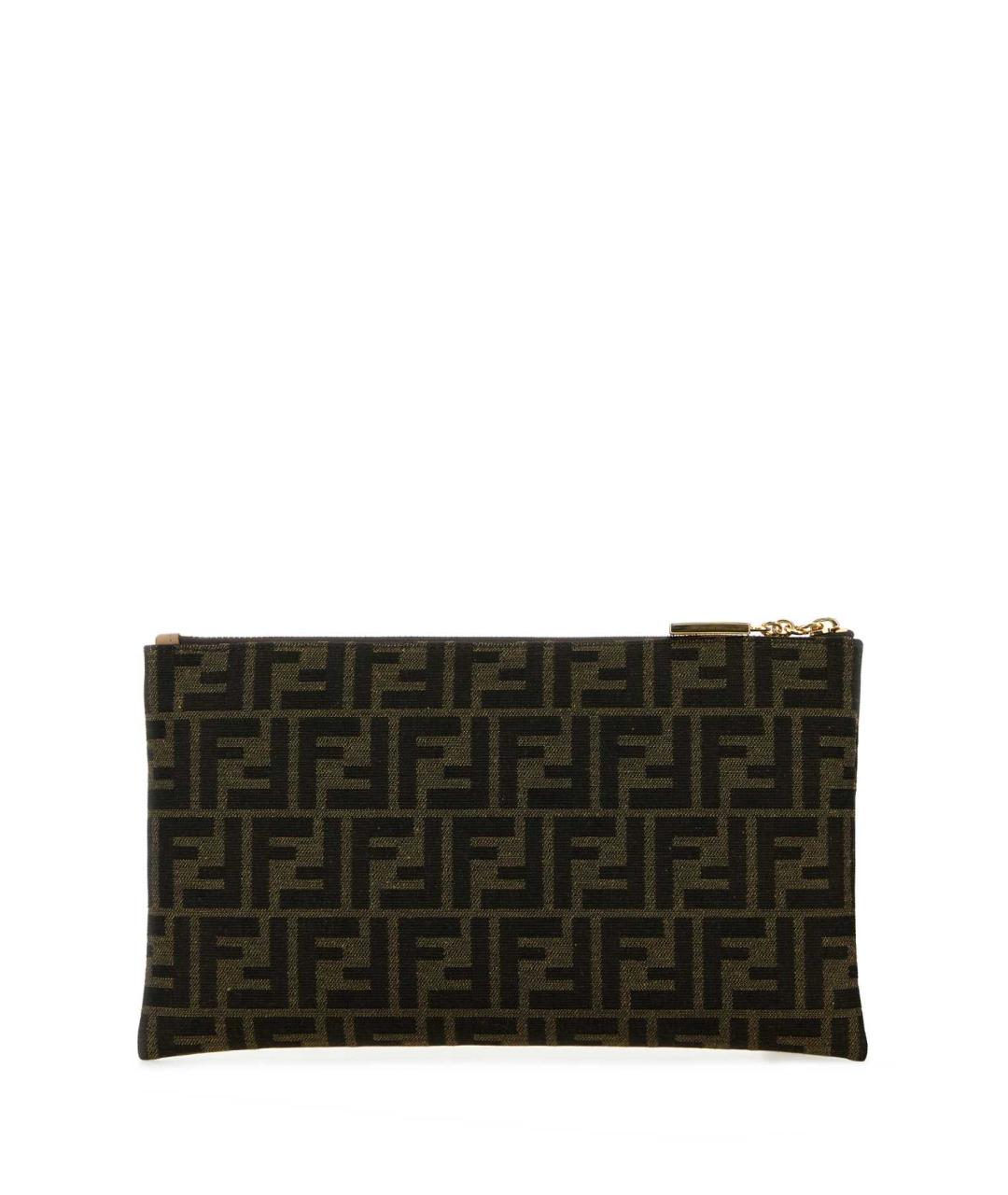 FENDI Хаки кошелек, фото 3