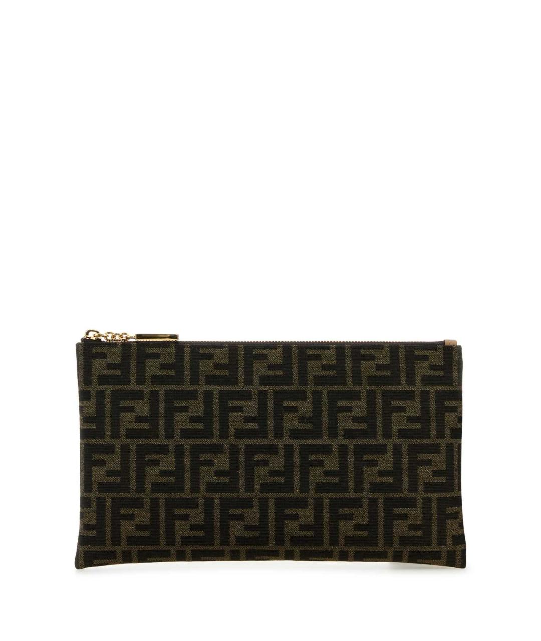 FENDI Хаки кошелек, фото 1