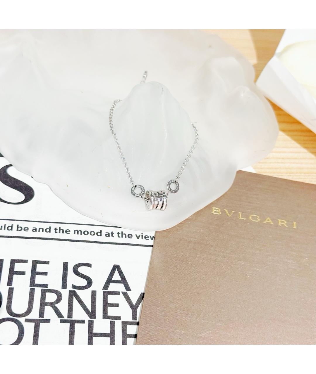 BVLGARI Серебрянный браслет из белого золота, фото 4