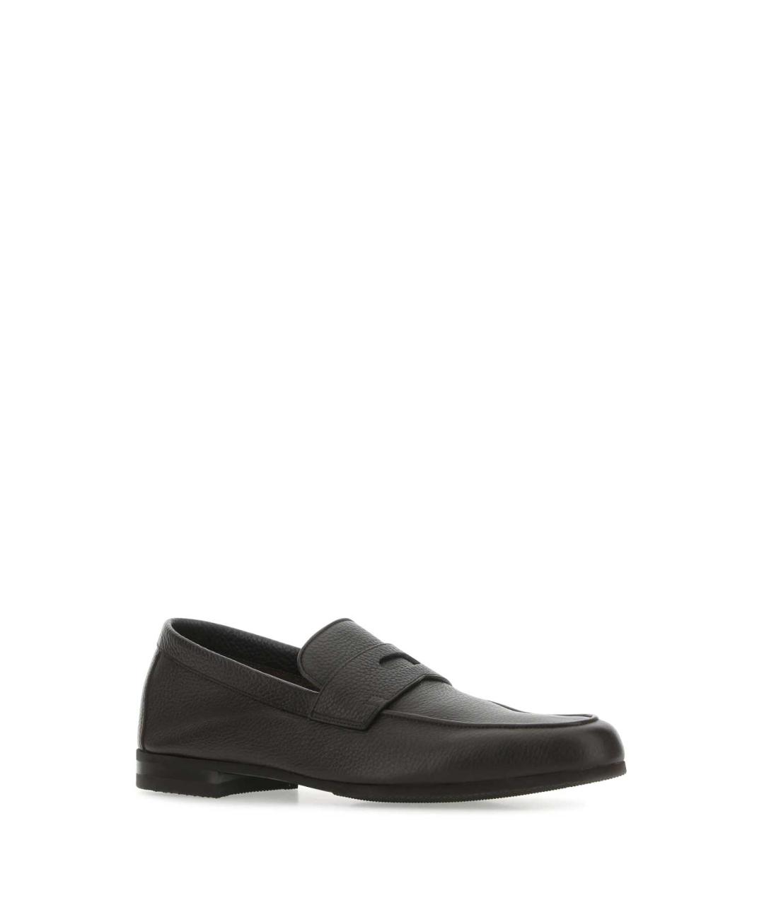 JOHN LOBB Коричневые кожаные лоферы, фото 2
