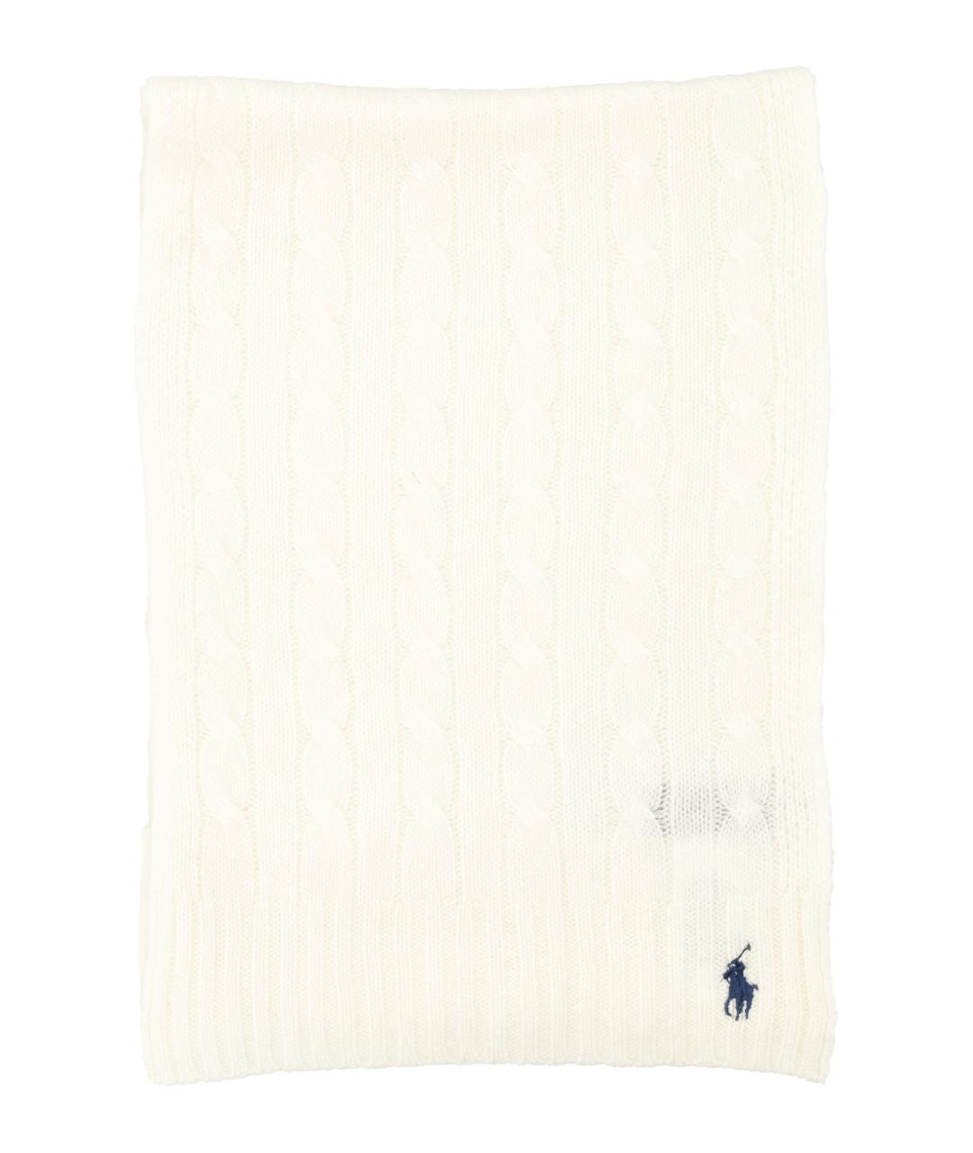 POLO RALPH LAUREN Бежевый шерстяной шарф, фото 1
