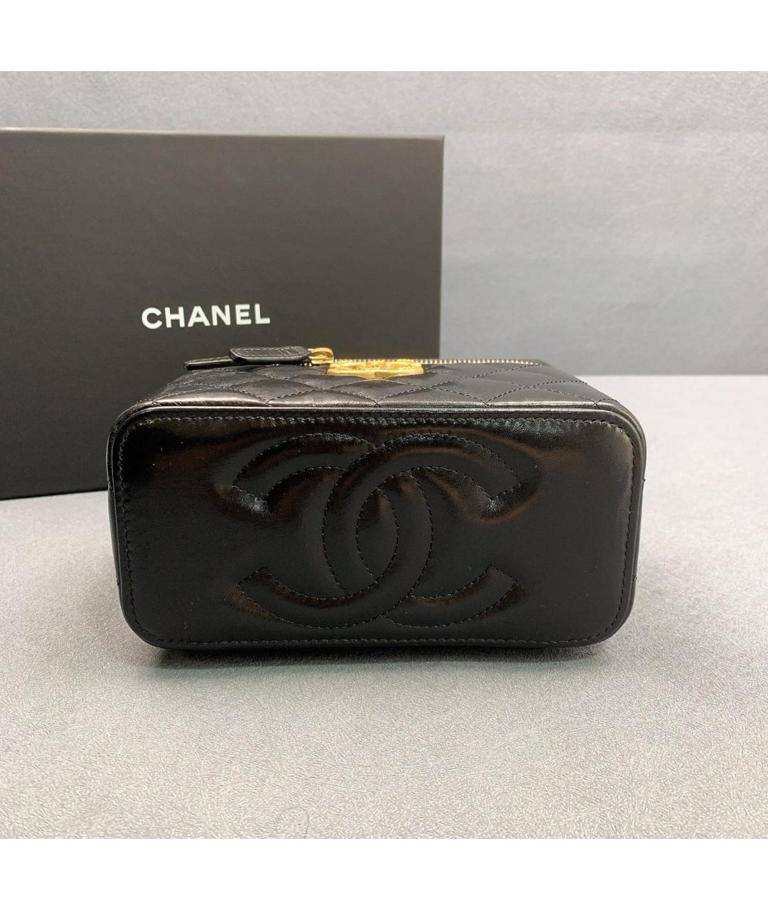 CHANEL Черная кожаная сумка через плечо, фото 3