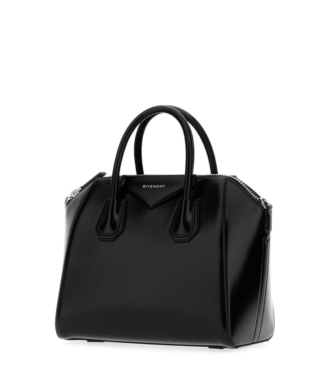 GIVENCHY Черная кожаная сумка тоут, фото 2