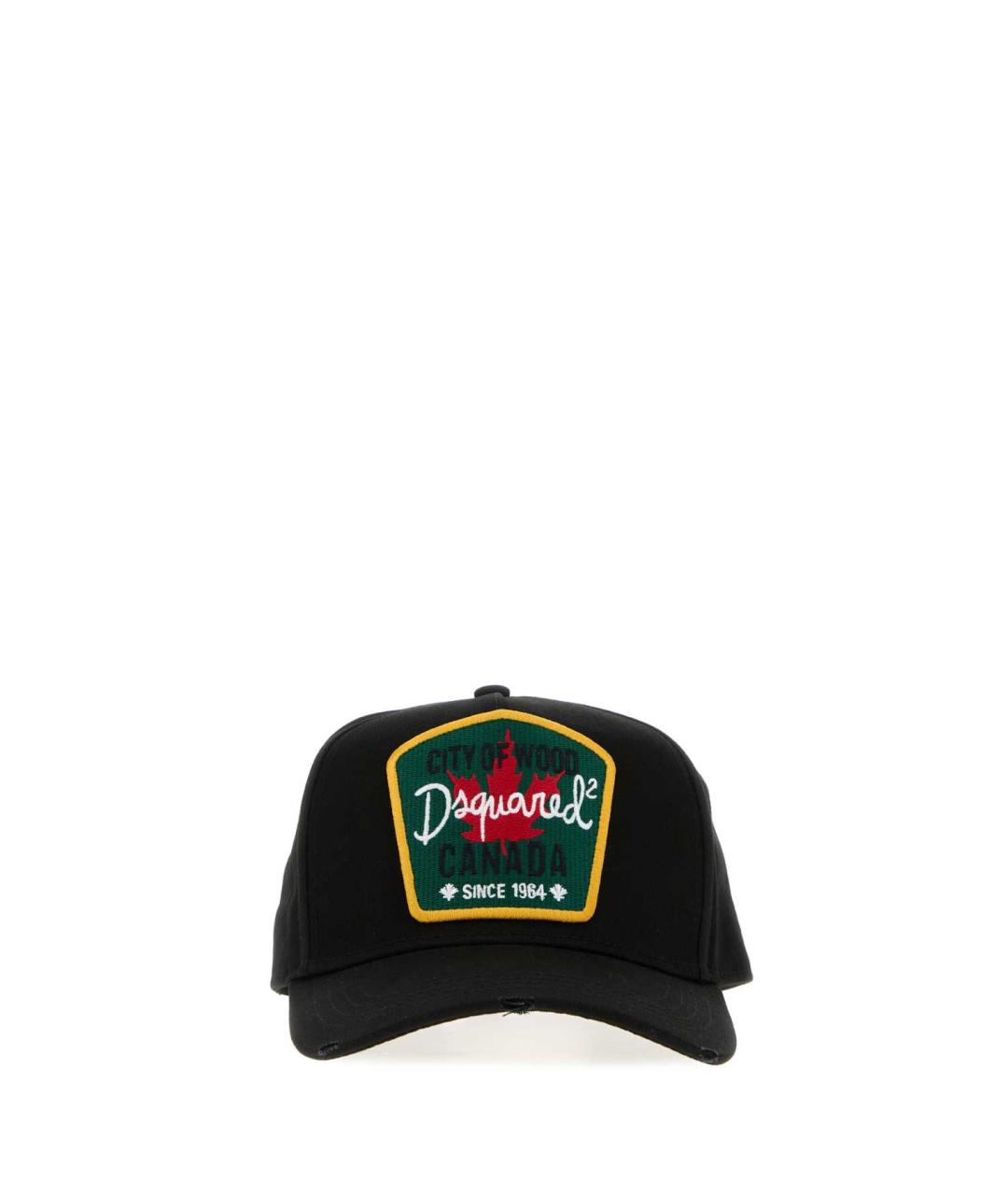 DSQUARED2 Черная хлопковая кепка/бейсболка, фото 1