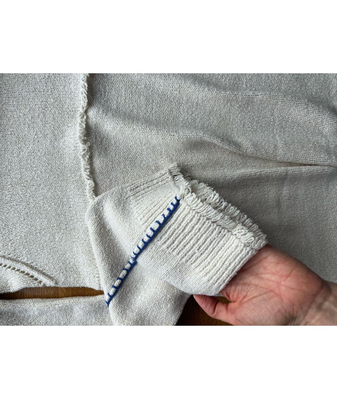 ZADIG & VOLTAIRE Белое хлопко-эластановое коктейльное платье, фото 5