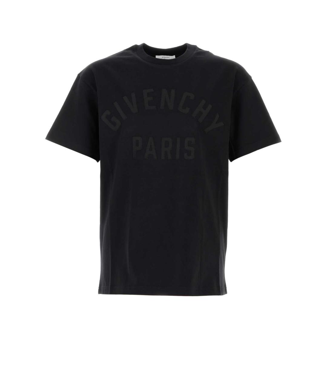 GIVENCHY Черная хлопковая футболка, фото 1