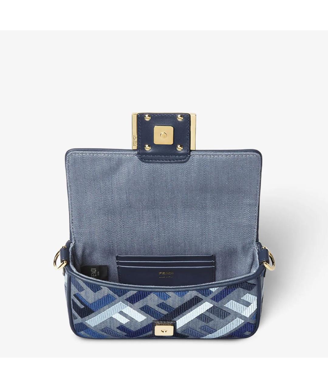 FENDI Синяя сумка через плечо, фото 2