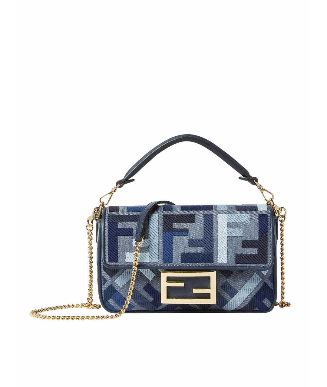 FENDI Синяя сумка через плечо, фото 1