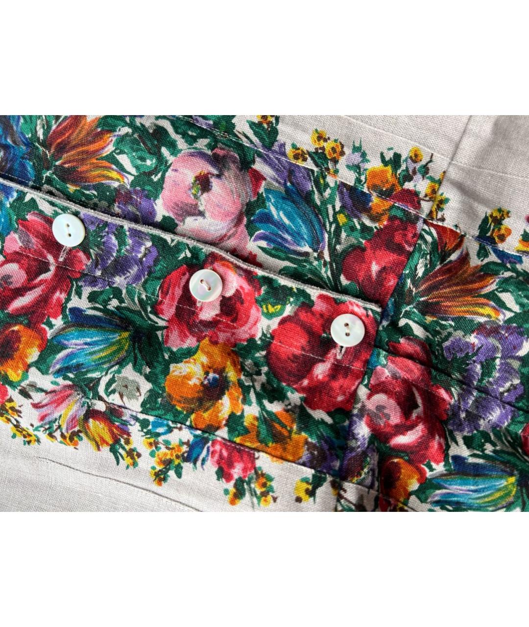 DOLCE&GABBANA Бежевое шелковое коктейльное платье, фото 5