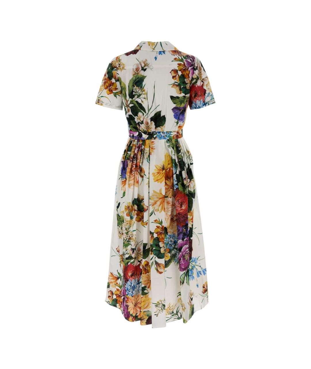DOLCE&GABBANA Мульти хлопковое платье, фото 2