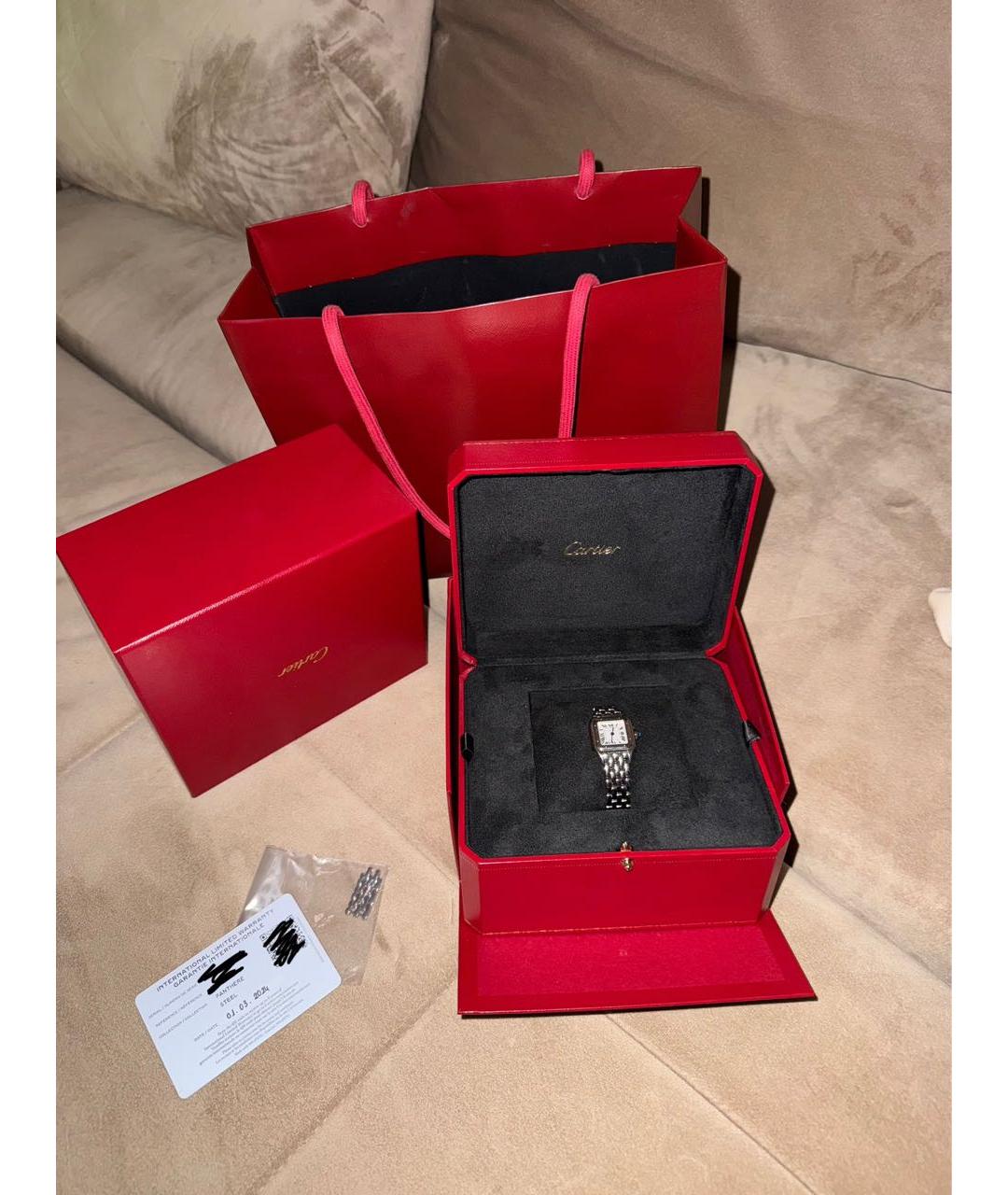 CARTIER Серебряные металлические часы, фото 3