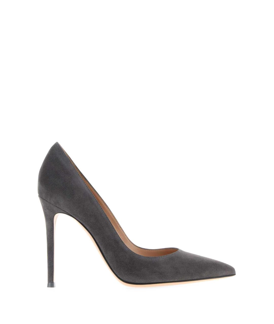 GIANVITO ROSSI Антрацитовые замшевые туфли, фото 1