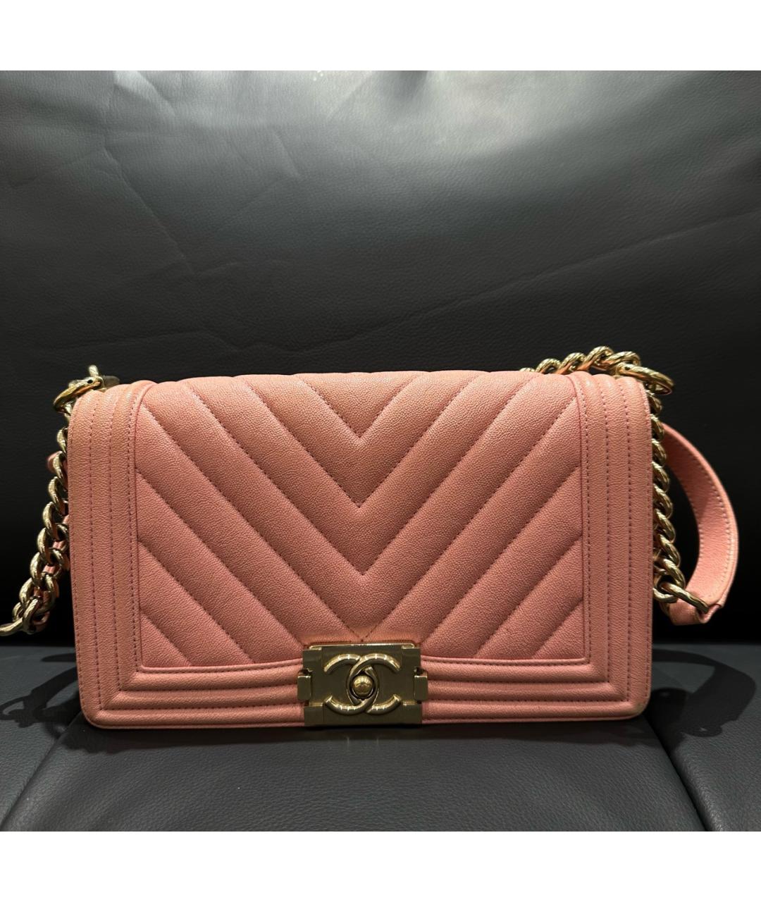 CHANEL Розовая сумка через плечо, фото 8