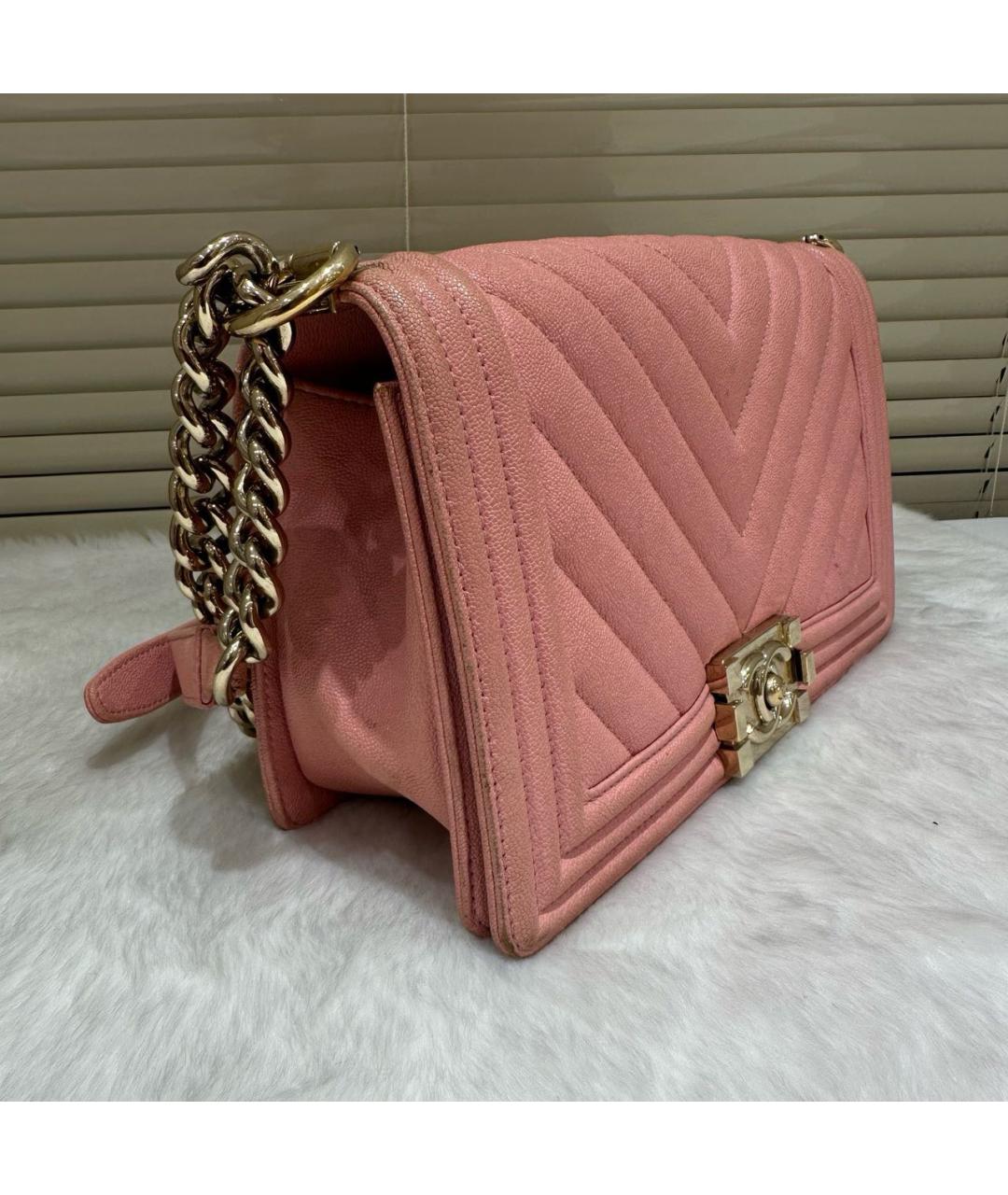 CHANEL Розовая сумка через плечо, фото 3