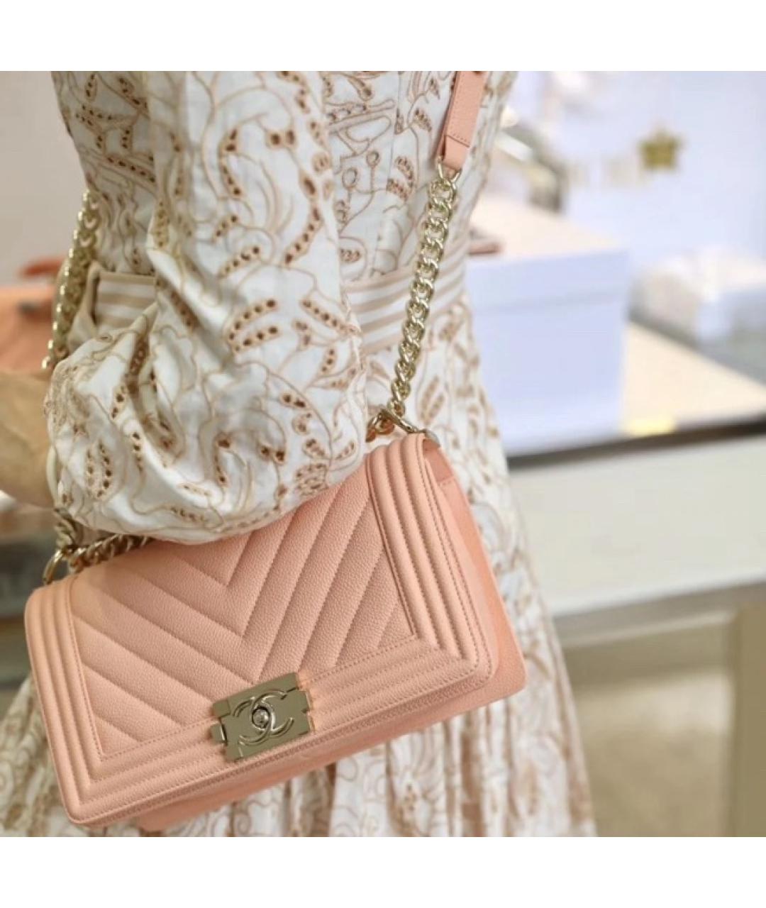 CHANEL Розовая сумка через плечо, фото 2