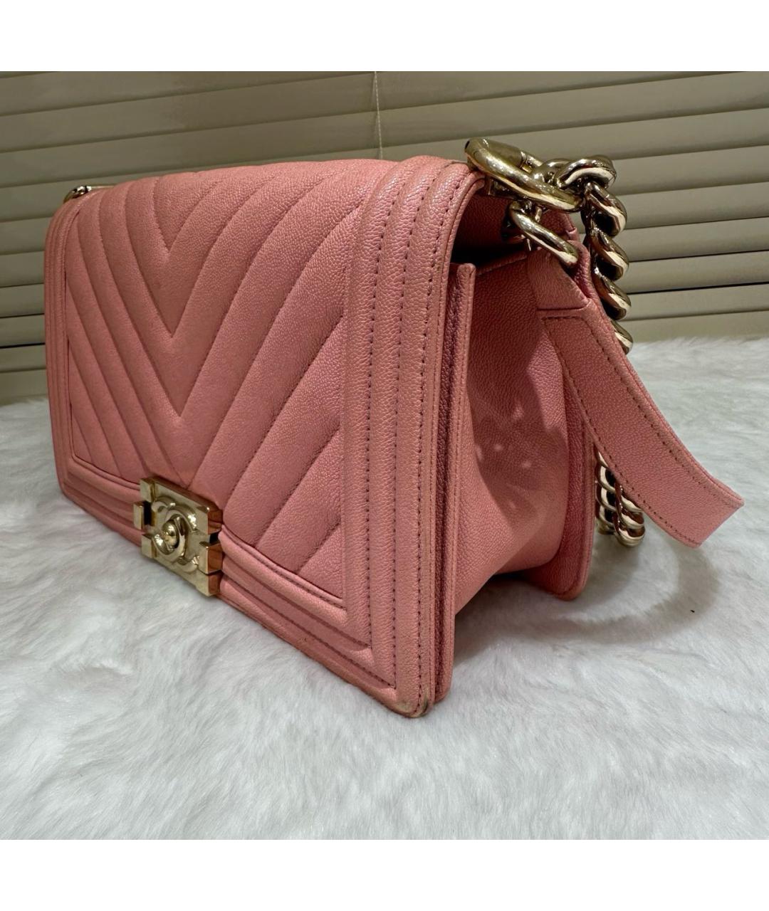 CHANEL Розовая сумка через плечо, фото 4