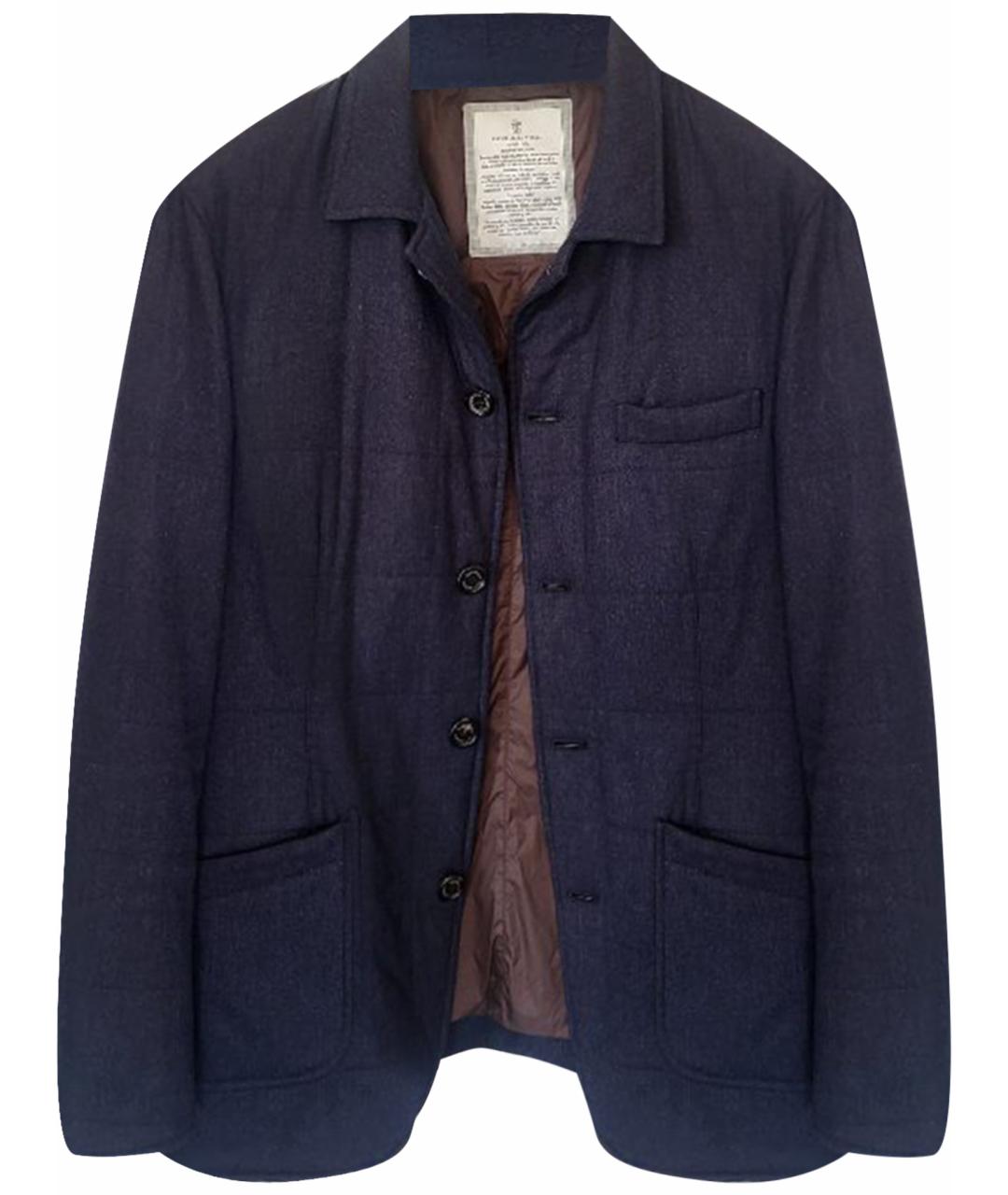 BRUNELLO CUCINELLI Темно-синяя кашемировая куртка, фото 1