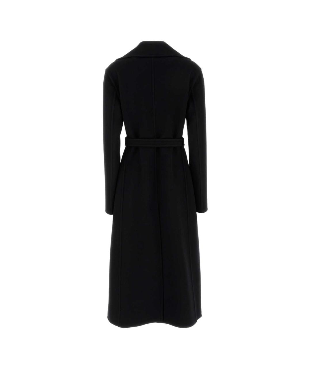 JIL SANDER Черное шерстяное пальто, фото 2