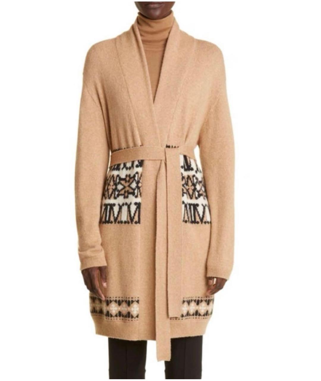 MAX MARA Бежевый кашемировый кардиган, фото 7