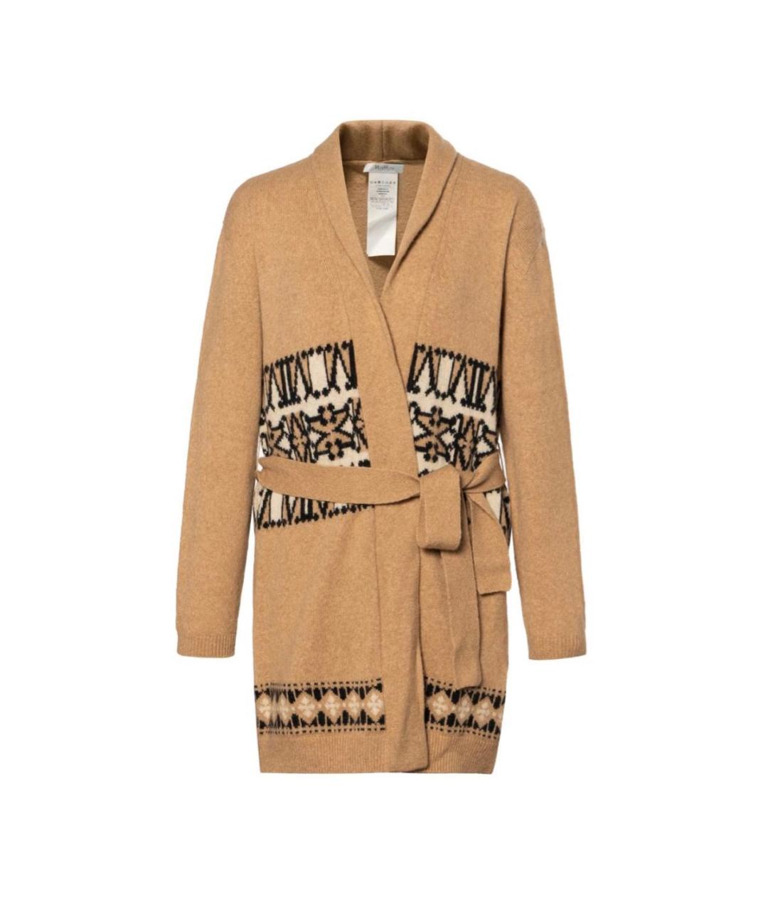 MAX MARA Бежевый кашемировый кардиган, фото 9