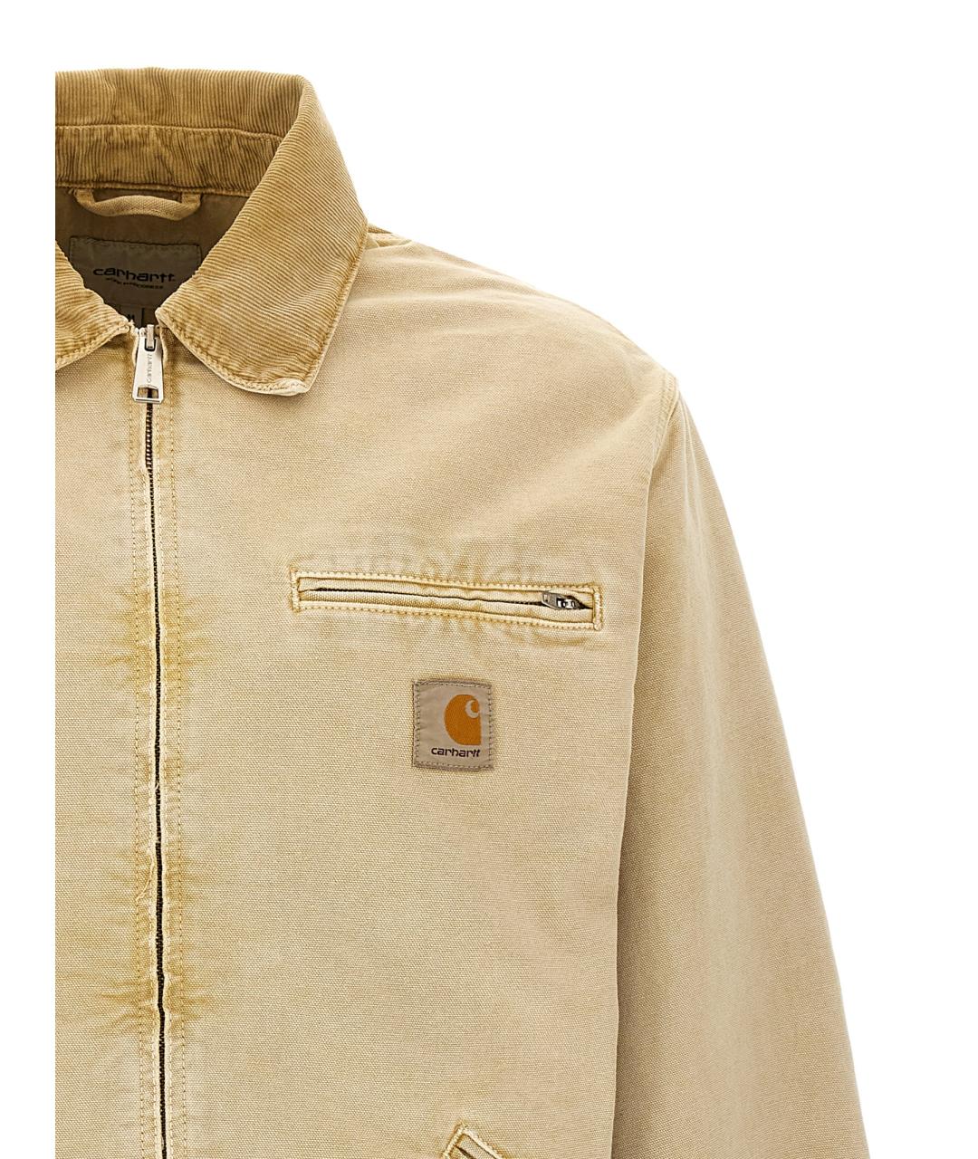 CARHARTT WIP Бежевая хлопковая куртка, фото 3
