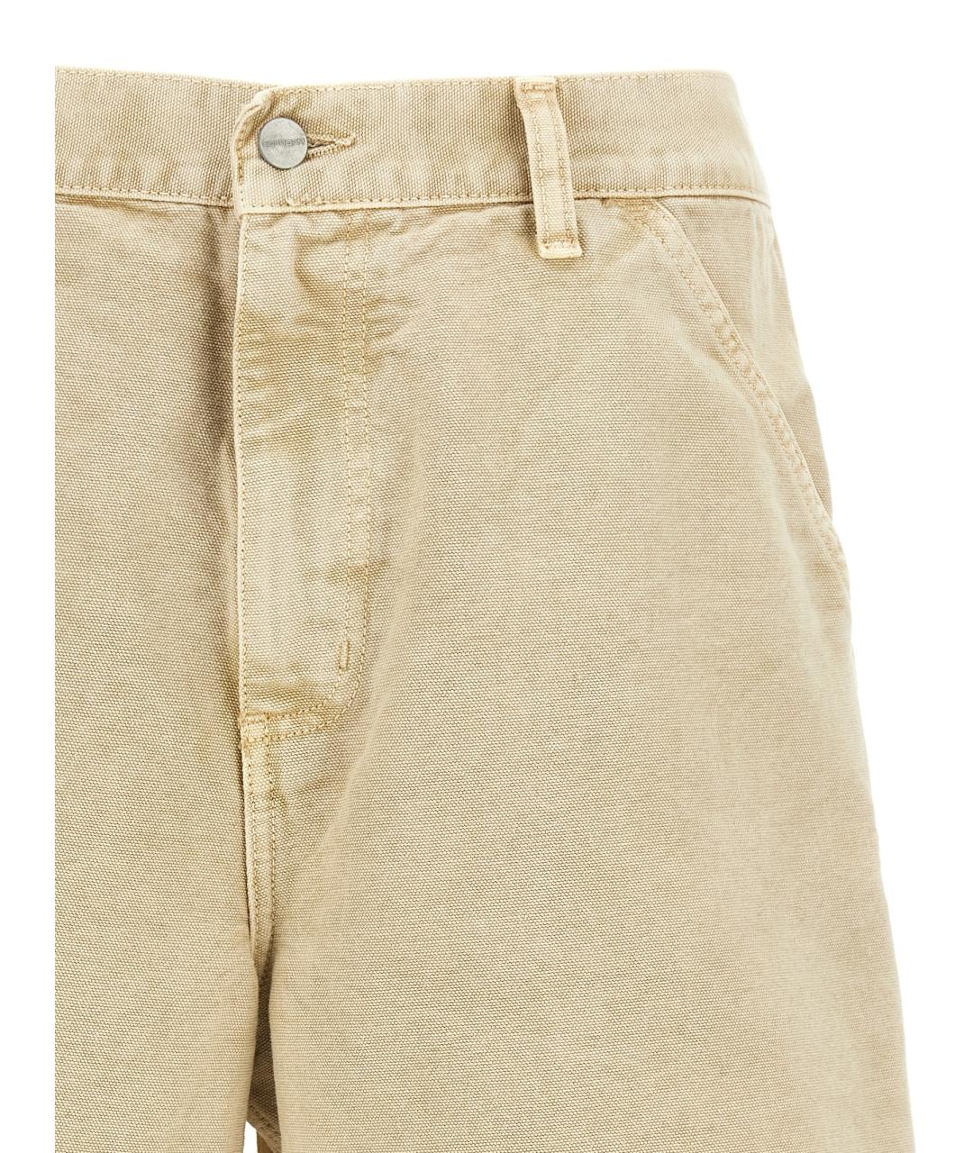 CARHARTT WIP Бежевые хлопковые шорты, фото 3