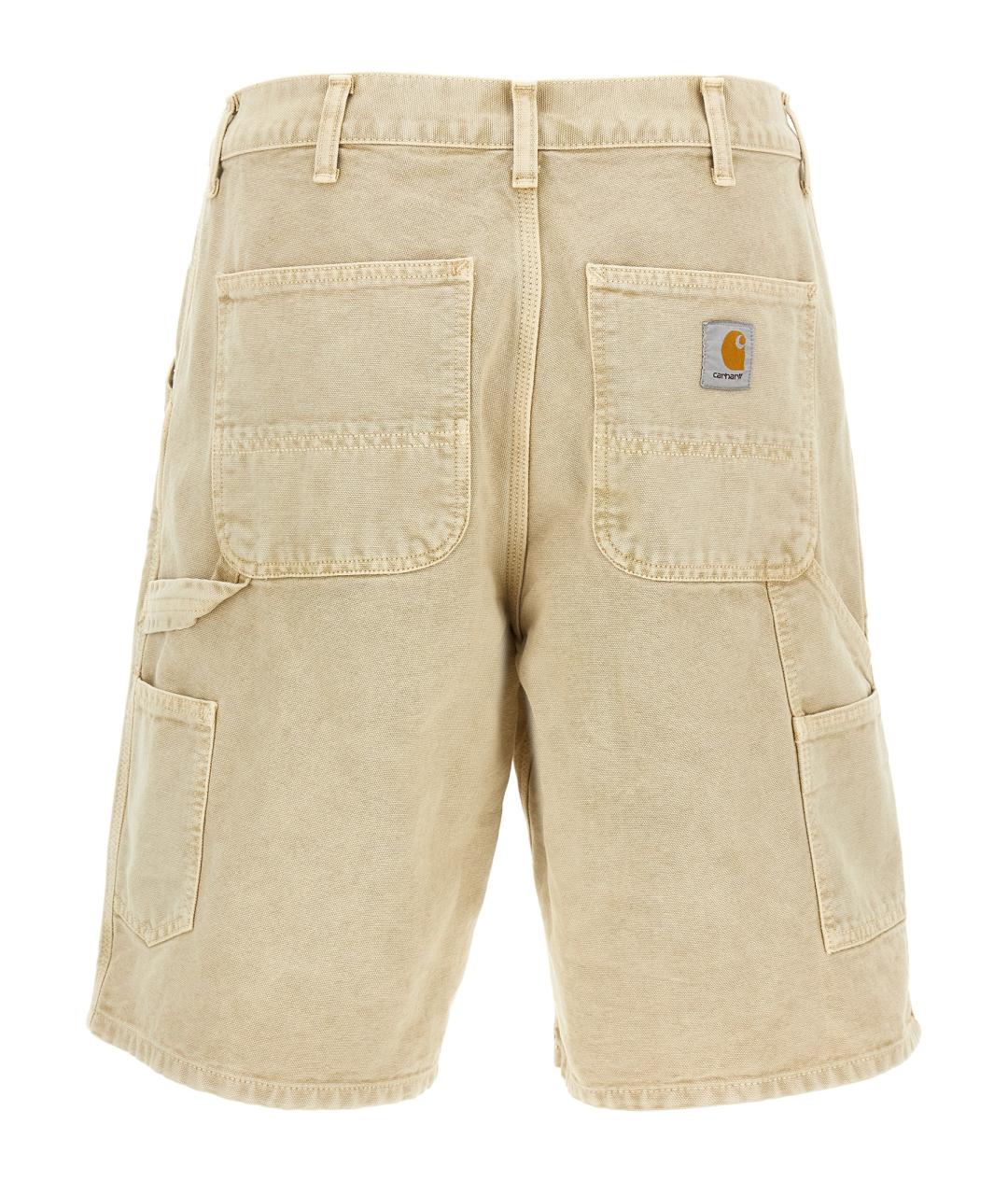 CARHARTT WIP Бежевые хлопковые шорты, фото 2