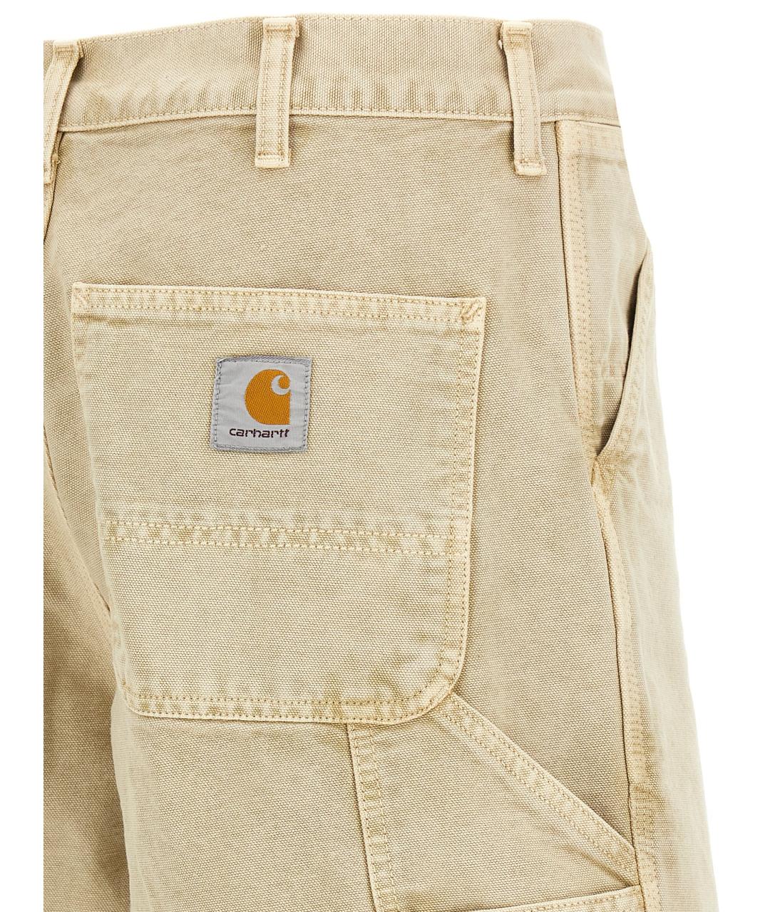 CARHARTT WIP Бежевые хлопковые шорты, фото 4