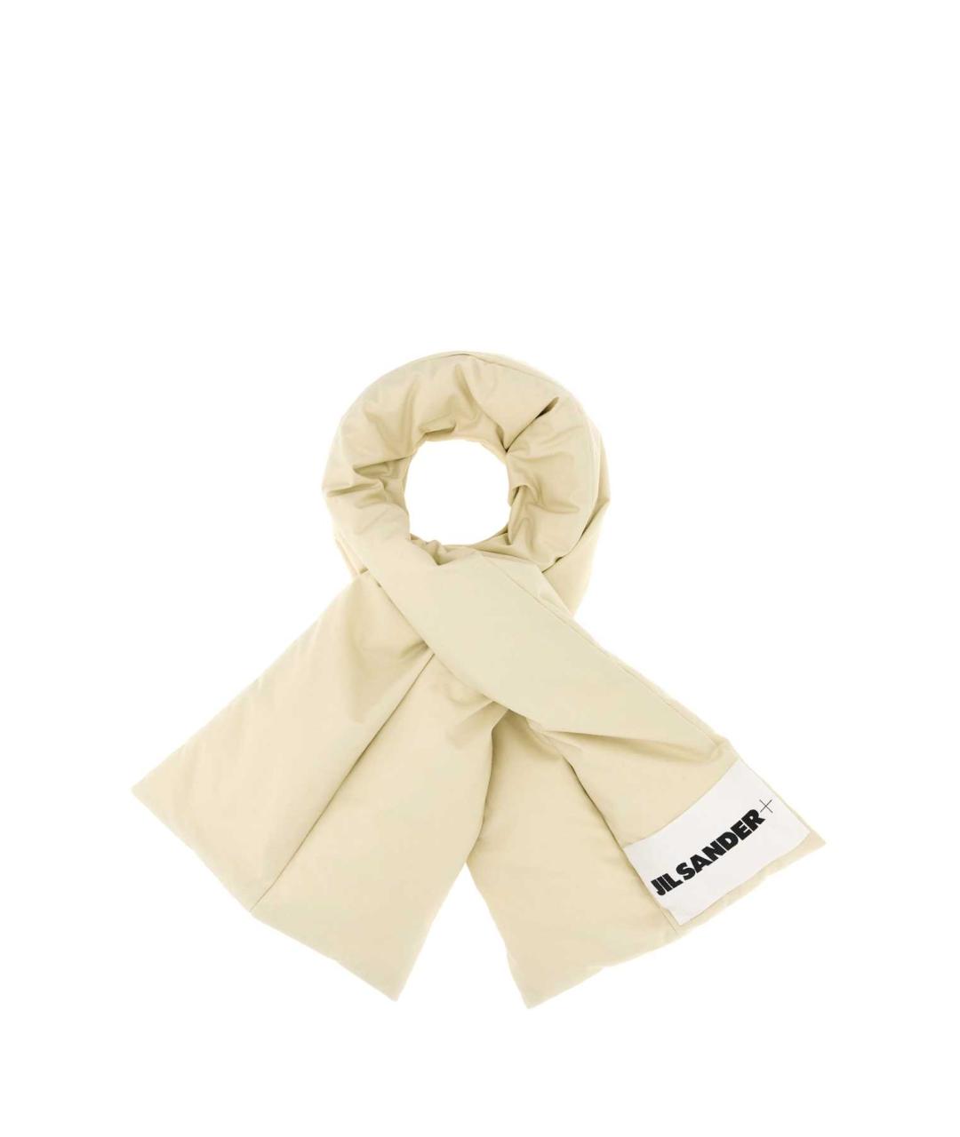JIL SANDER Бежевый шарф, фото 1