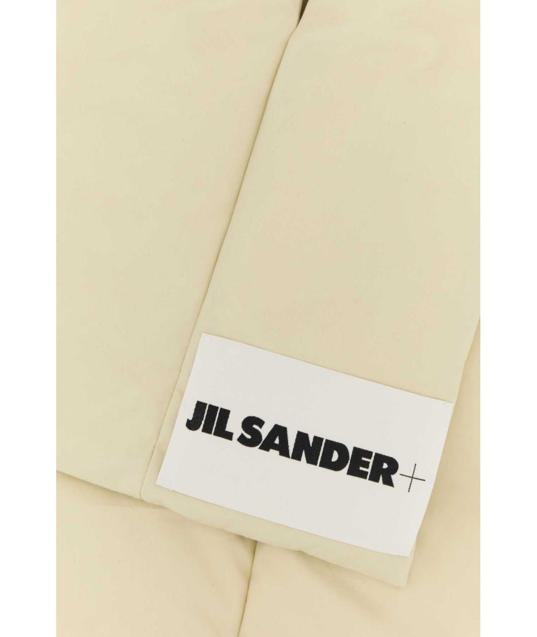 JIL SANDER Бежевый шарф, фото 2