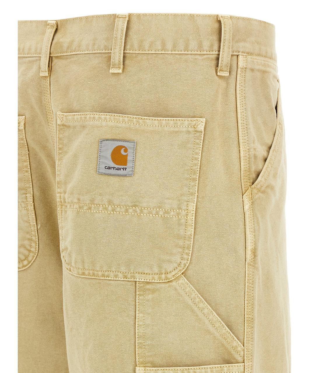 CARHARTT WIP Бежевые хлопковые повседневные брюки, фото 4