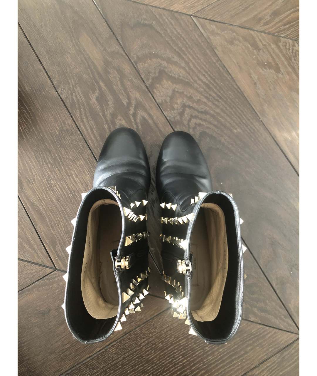 VALENTINO Черные ботинки из лакированной кожи, фото 3