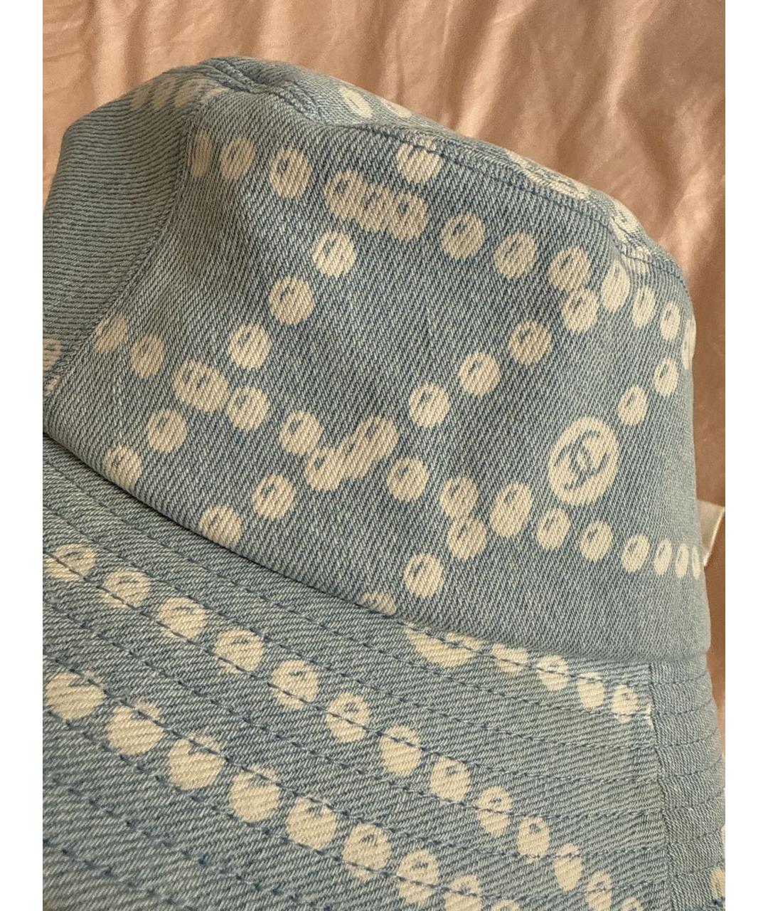 CHANEL Голубая хлопковая панама, фото 2